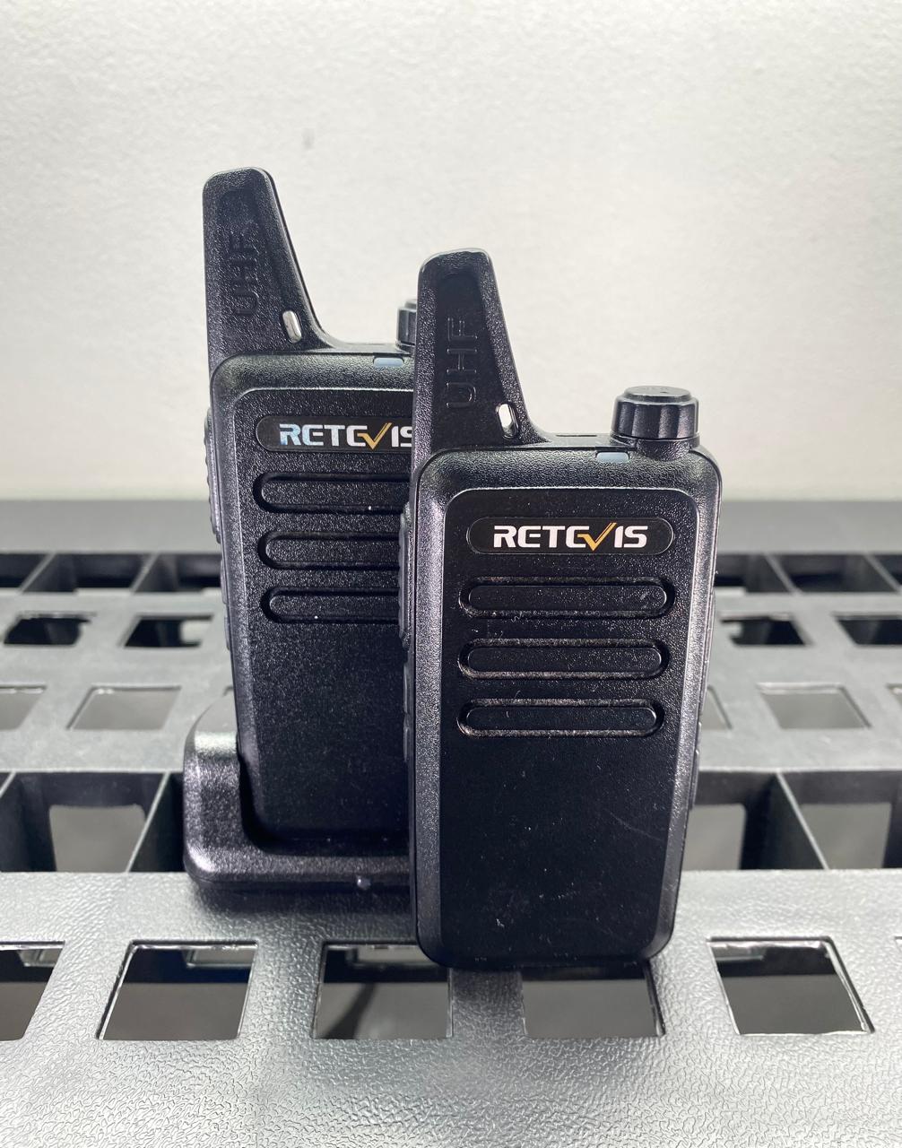 Retevis RT22 Walkie Talkie con Dos Cargadores y Base