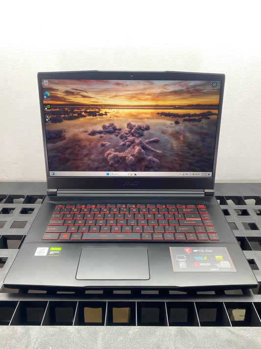 Laptop MSI GF65 Thin 10SDR 15.6" Core i7-10750H 16GB RAM 512GB SSD nVIDIA GeForce GTX 1660 Ti  WINDOWS 11 HOME c/cargador