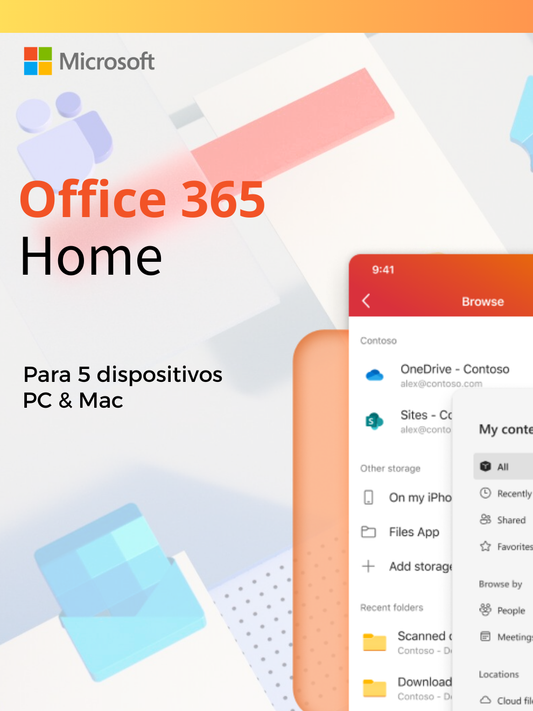 Licencia Microsoft Office 365 para 5 Dispositivos Lifetime 1 año de garantía